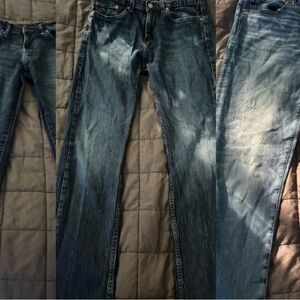 Levi's Straight Jeans, American Eagle boot cut and move free jeans bundle.